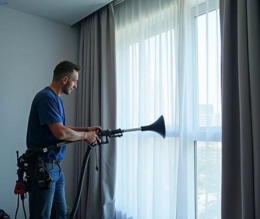 Professional commercial curtain cleaning process equipment Matty Curtain Cleaning tennyson-point-nsw